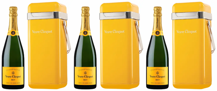 Veuve Clicquot Champagne Brut Yellow Label With Smeg Fridge Gift Box