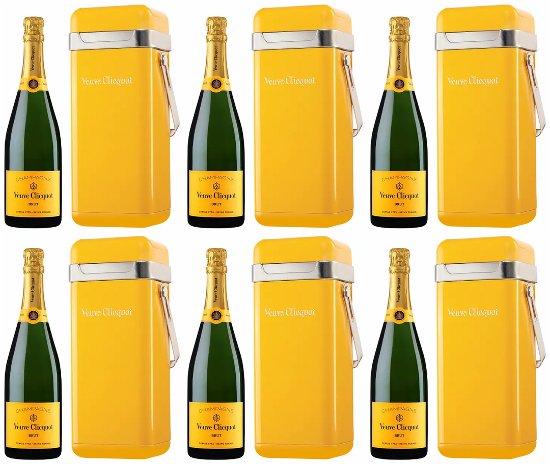 Veuve Clicquot Champagne Brut Yellow Label With Smeg Fridge Gift Box