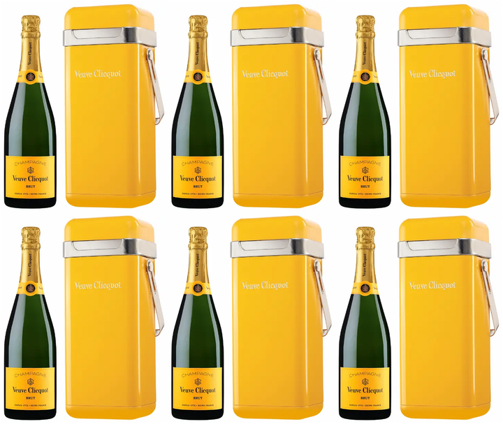 Veuve Clicquot Champagne Brut Yellow Label With Smeg Fridge Gift Box