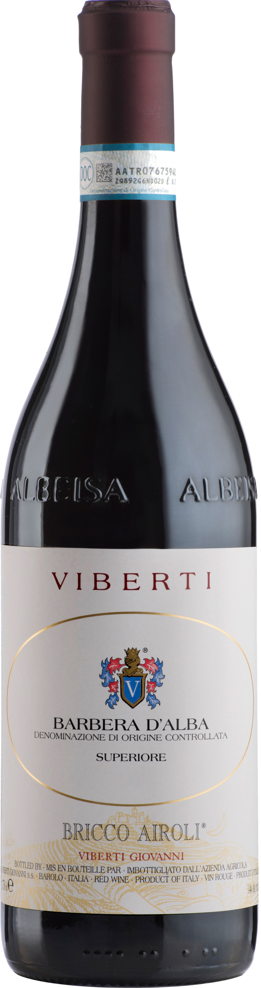 Buy Viberti Barbera Airoli 19 750ML Online -Craft City