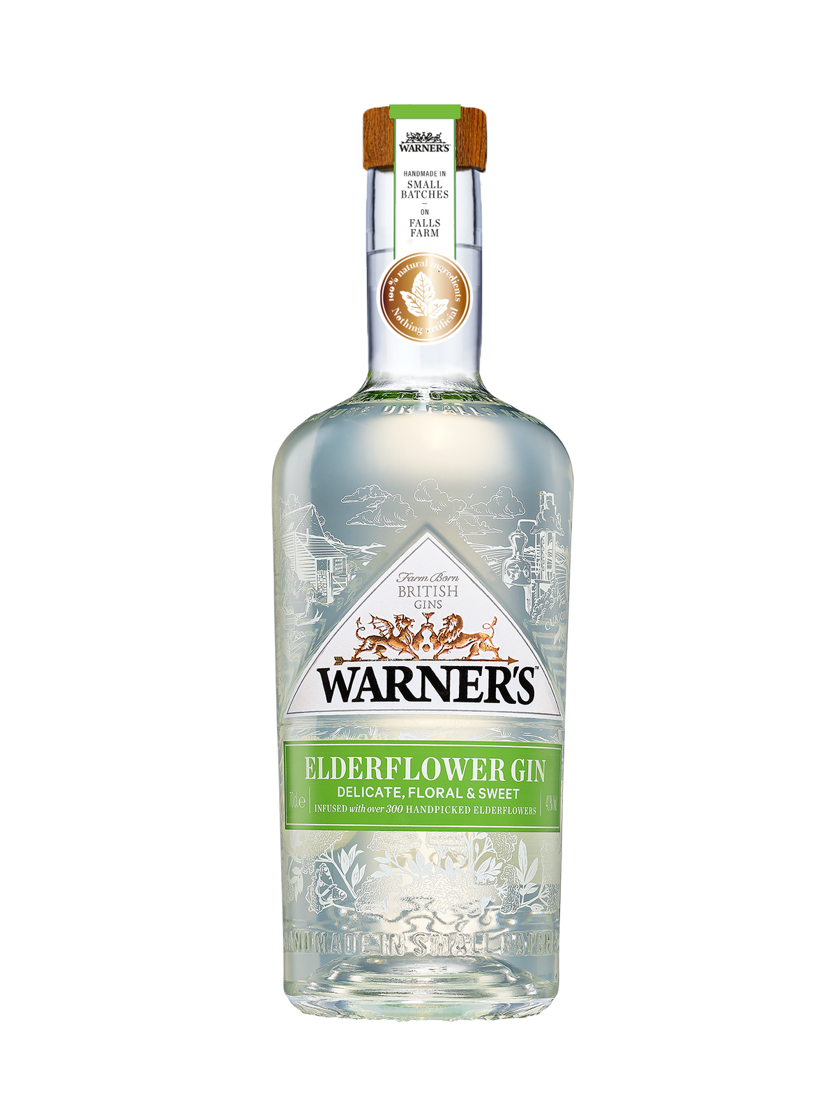 Buy Warners Gin Elderflower 750ML Online -Craft City