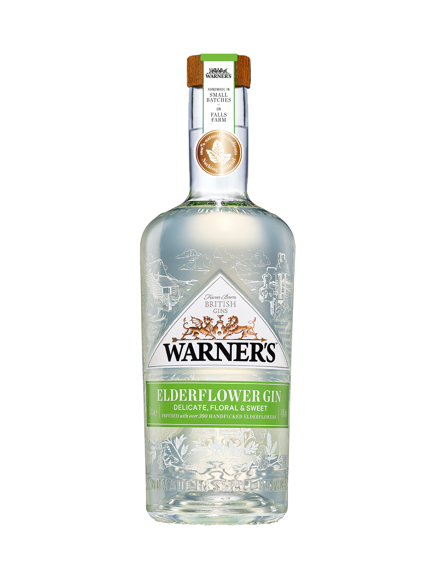 Buy Warners Gin Elderflower 750ML Online -Craft City