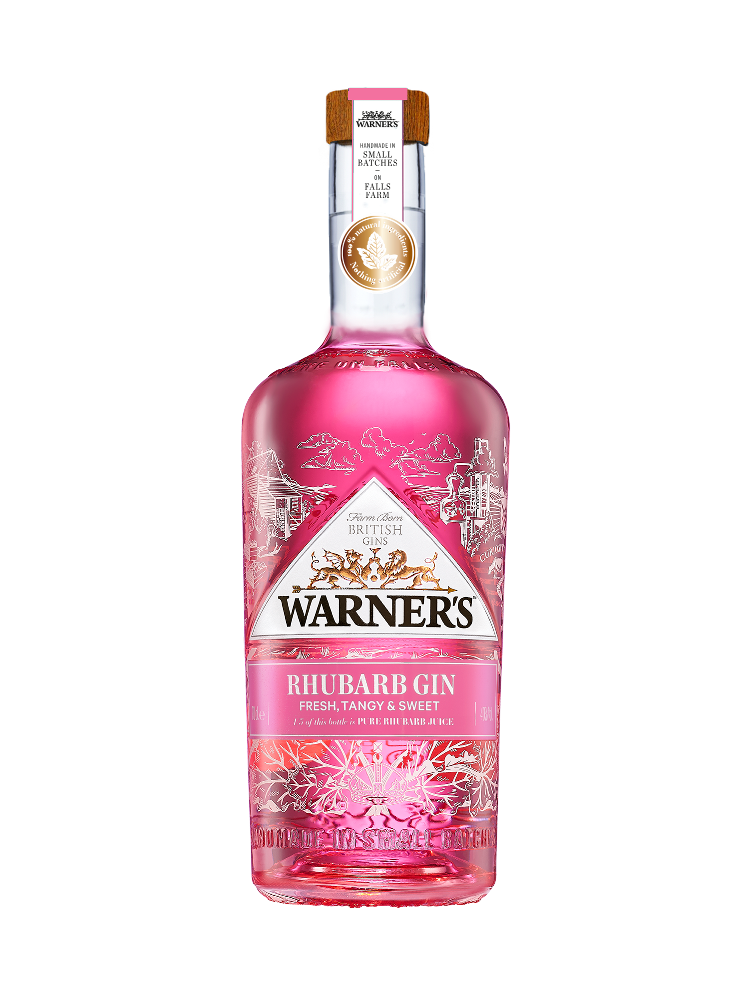 Buy Warners Gin Rhubarb 750ML Online -Craft City
