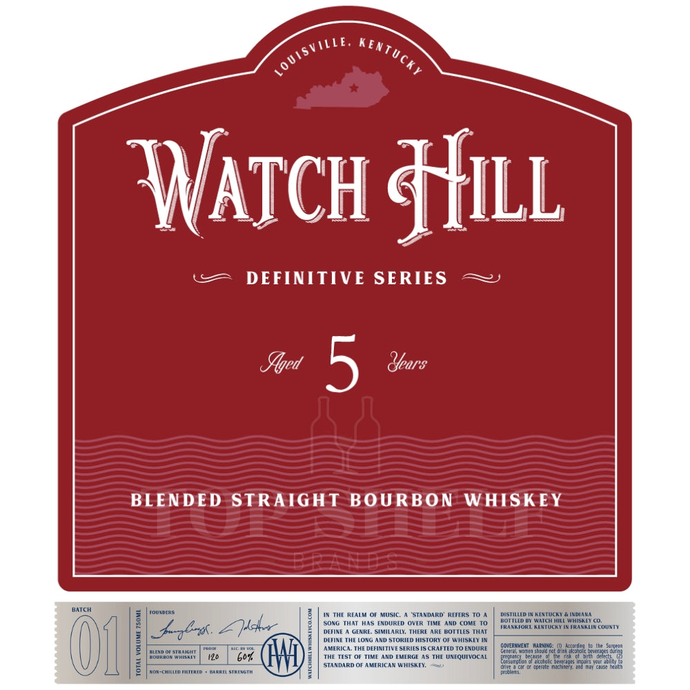 Buy Watch Hill Definitive Series 5 Year Old Bourbon Batch 01 Online -Craft City