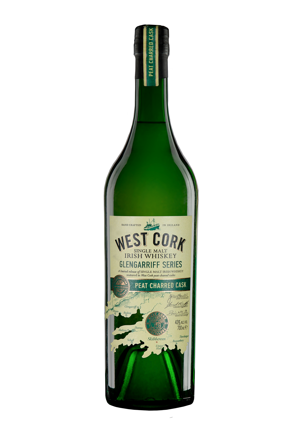 Buy West Cork Whiskey Gleng Peat Char 750ML Online -Craft City