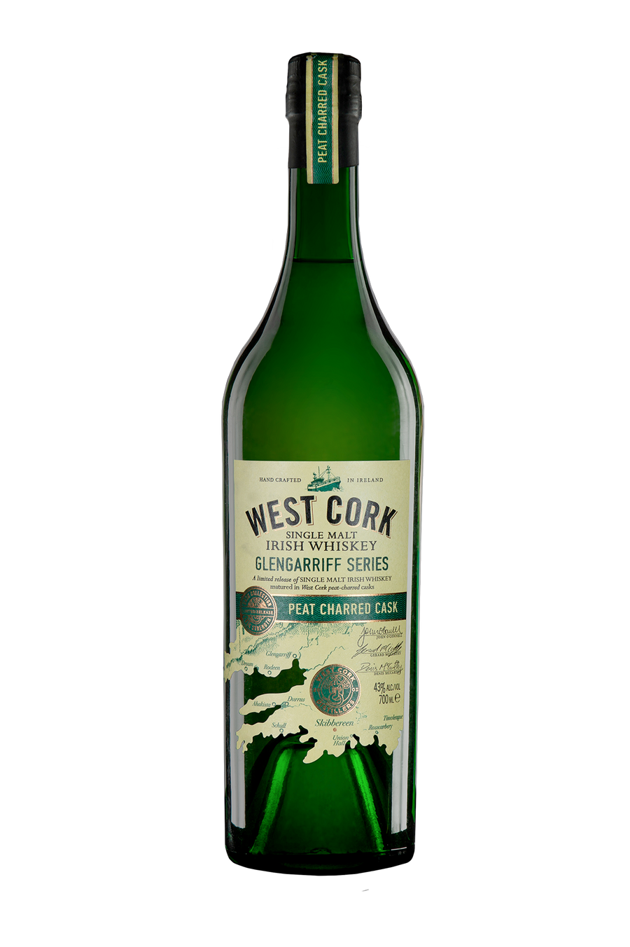 Buy West Cork Whiskey Gleng Peat Char 750ML Online -Craft City