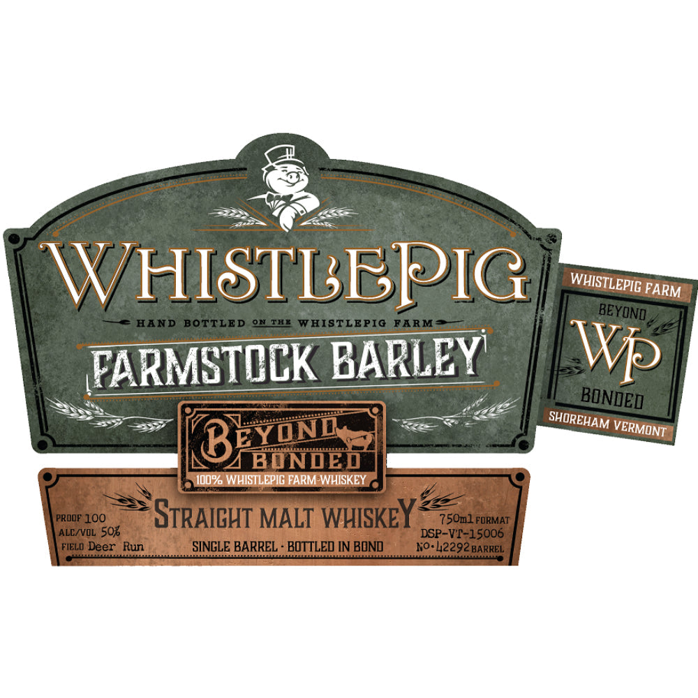 Buy WhistlePig Farmstock Barley Beyond Bonded Straight Malt Whiskey Online -Craft City