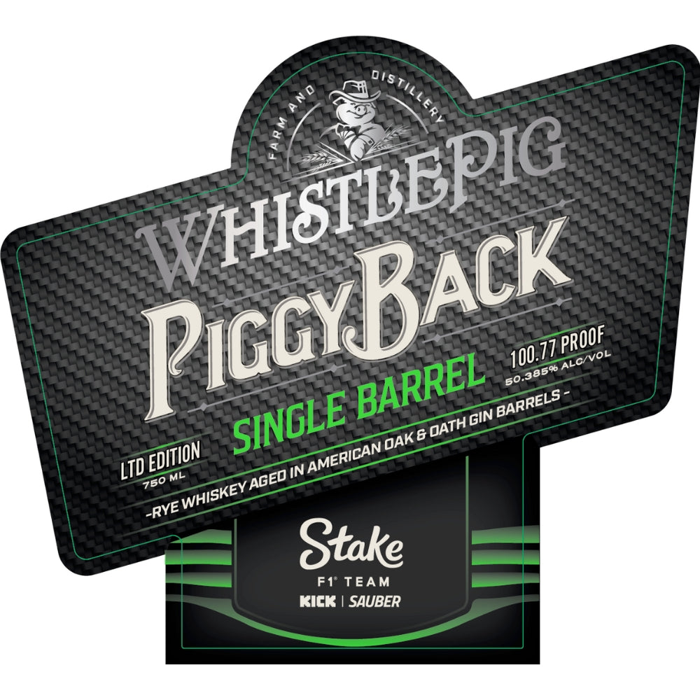 Buy WhistlePig PiggyBack Stake F1 Team Kick Sauber Online -Craft City