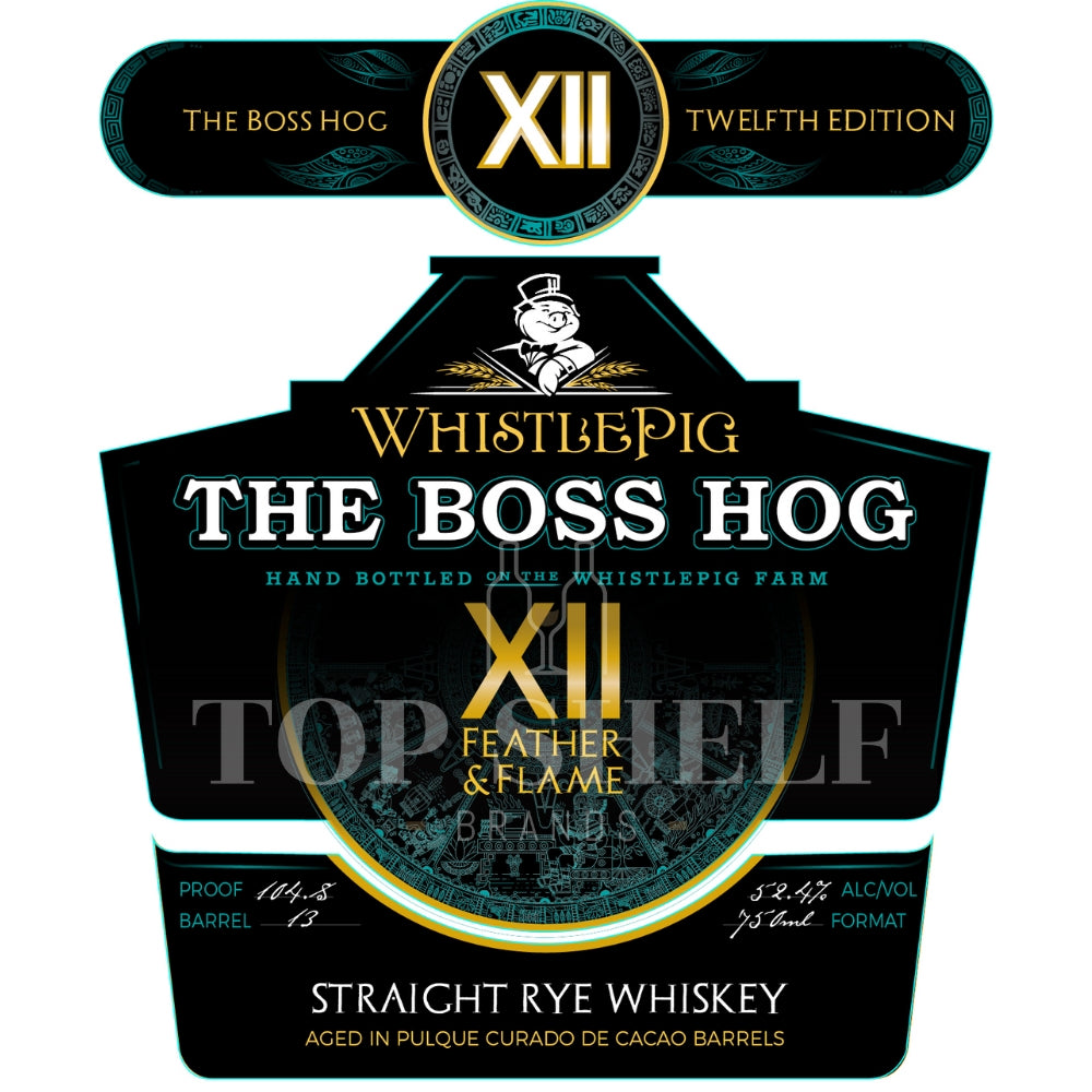 Buy WhistlePig The Boss Hog XII Feather & Flame Online – Craft City