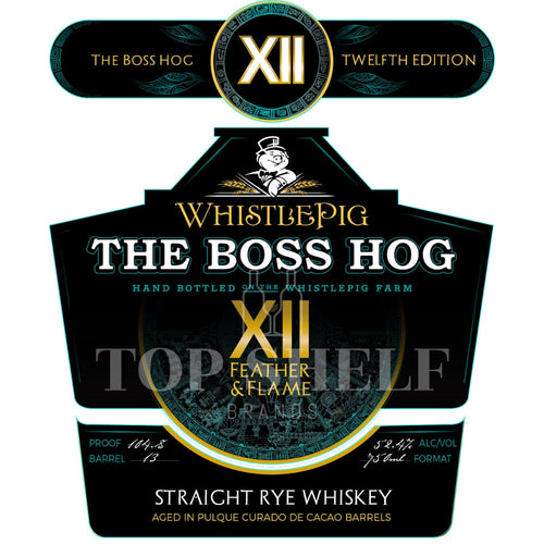 Buy WhistlePig The Boss Hog XII Feather & Flame Online -Craft City