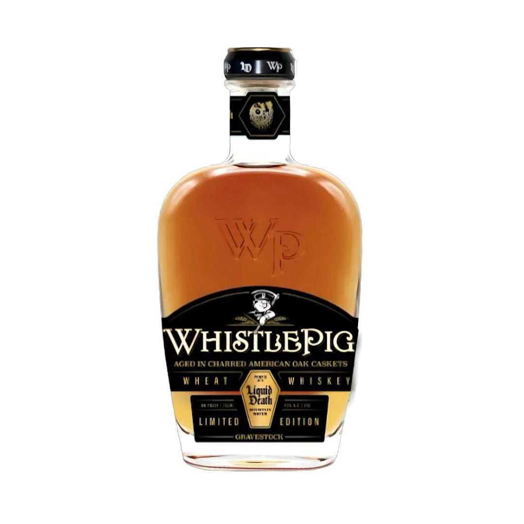 WhistlePig X Liquid Death Gravestock Wheat Whiskey