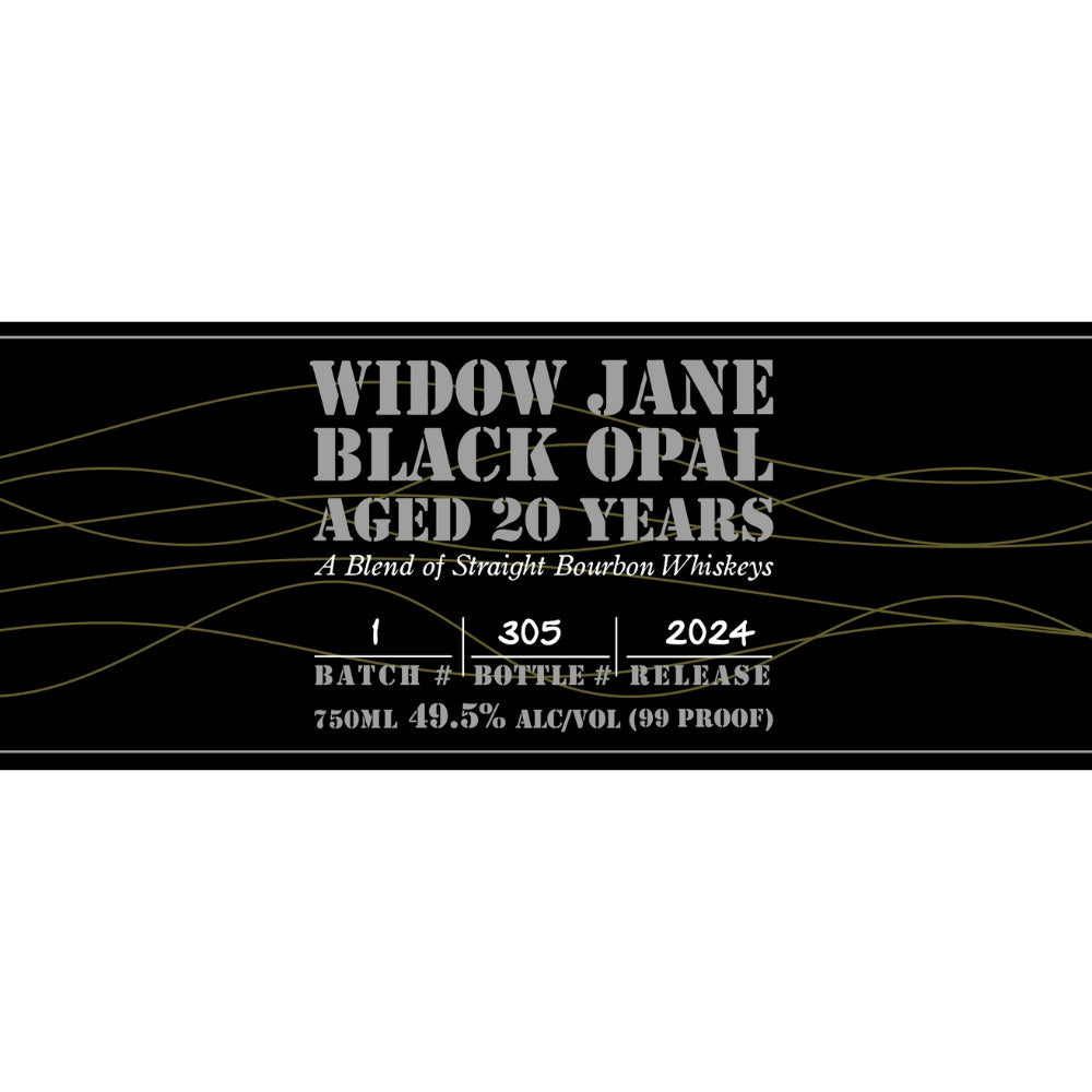 Buy Widow Jane Black Opal Straight Bourbon 2024 Release Online -Craft City