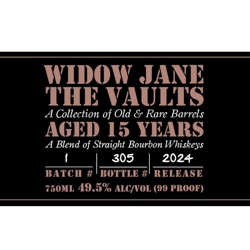 Buy Widow Jane The Vaults 15 Year Old 2024 Release Online -Craft City