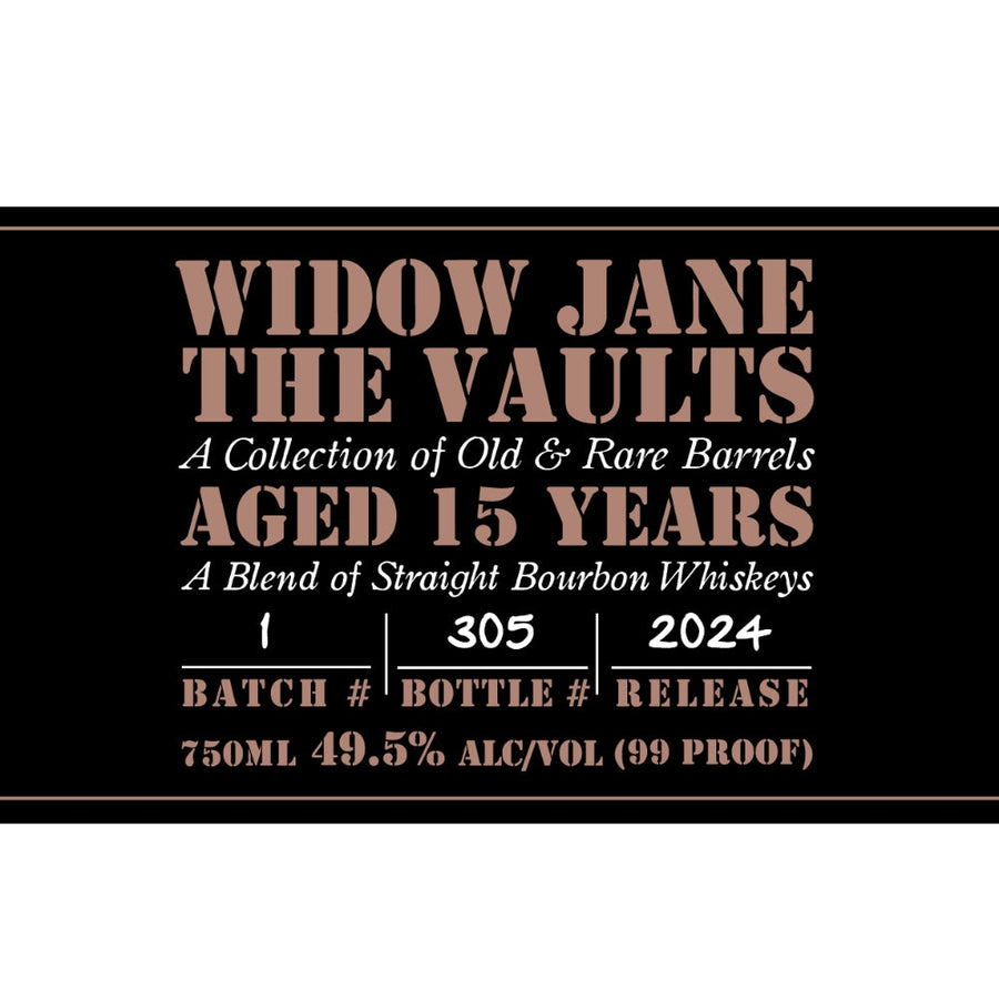 Buy Widow Jane The Vaults 15 Year Old 2024 Release Online -Craft City