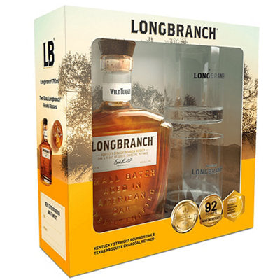 Buy Wild Turkey Kentucky Straight Bourbon Longranch 8 Years 86 W/ Rock Glasses 750ML Online -Craft City