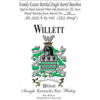 Buy Willet 10 Year Old Single Barrel Rye Whiskey Barrel #396 Online -Craft City