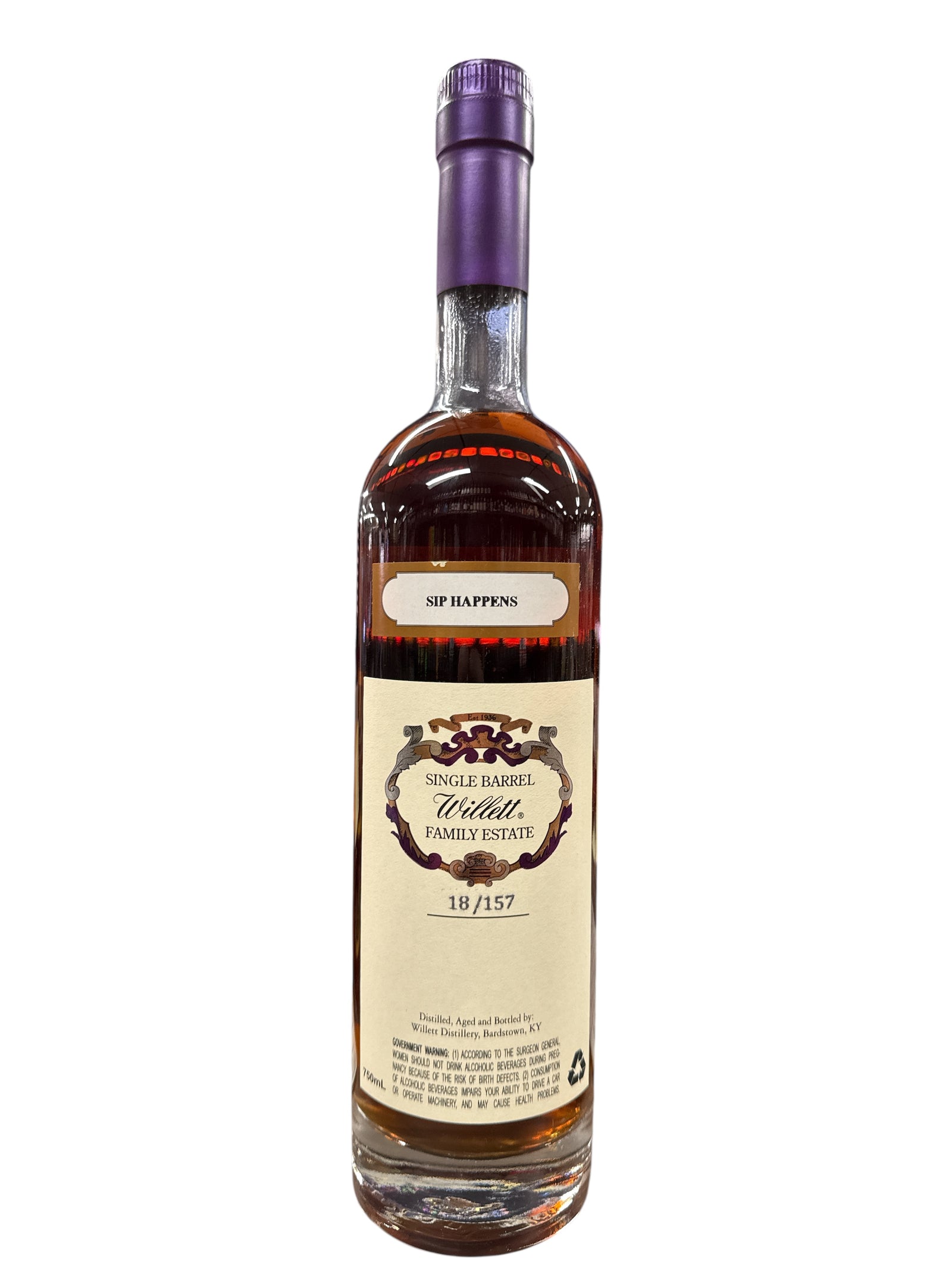 Buy Willett Family Reserve 11 Year Bourbon "Sip Happens" Online -Craft City