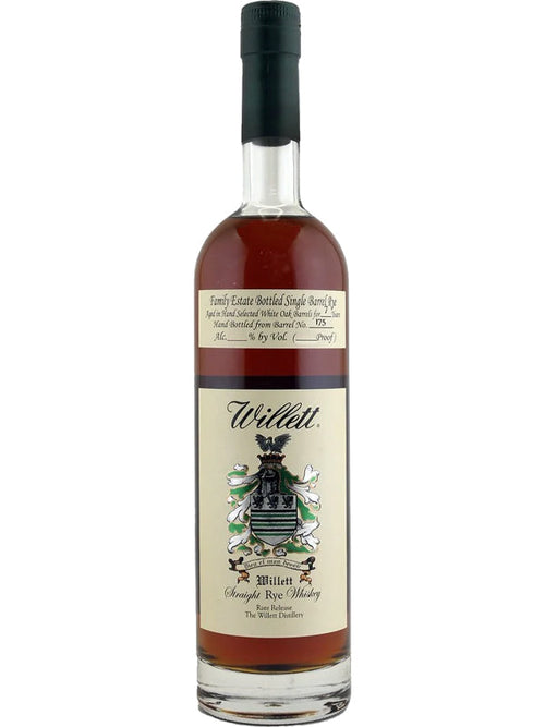 Willett Family Estate Bottled Single Barrel Rye Aged in White Oak Barrels for 9 Years 116.8 Proof "White Elephant"