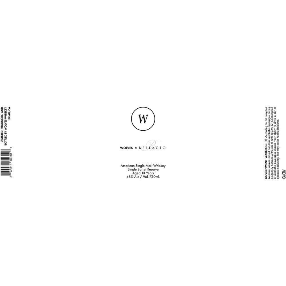 Buy Wolves X Bellagio 13 Year Old Single Malt Online -Craft City