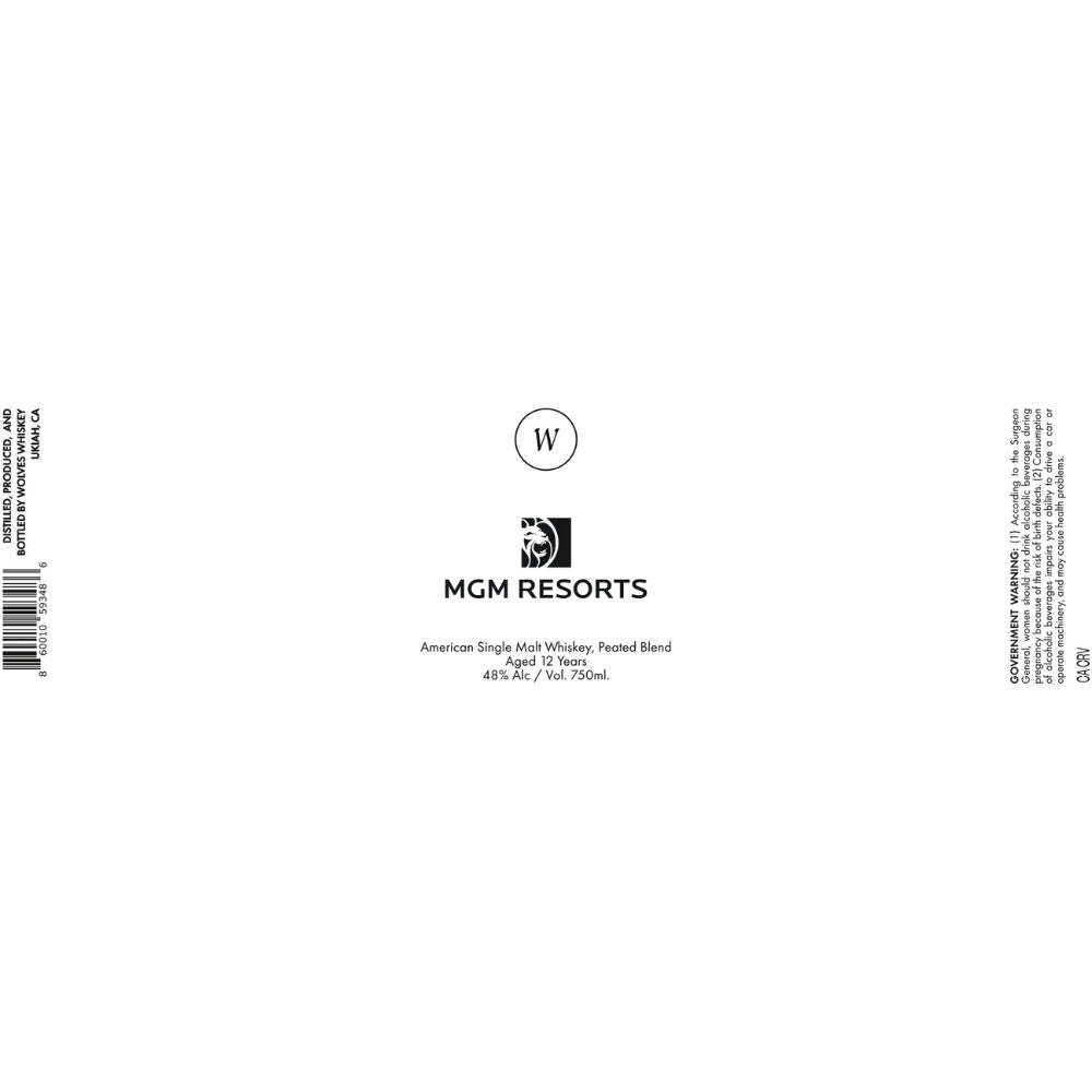Buy Wolves X MGM Resorts 12 Year Old Single Malt Online -Craft City