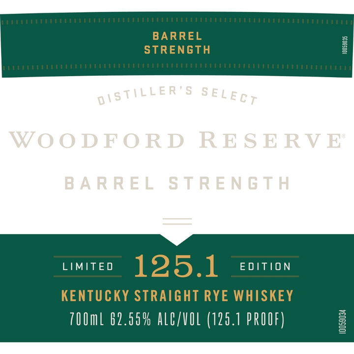 Buy Woodford Reserve Barrel Strength Rye Whiskey Online -Craft City
