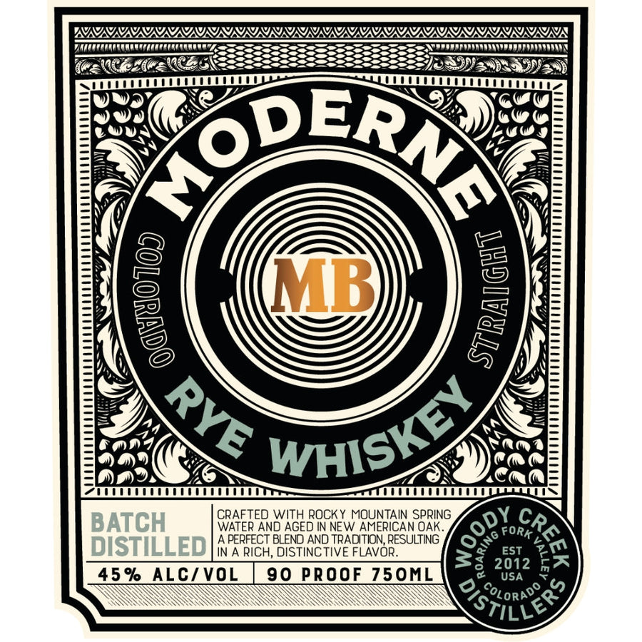 Buy Woody Creek Distillers Moderne Rye Whiskey By William H. Macy Online -Craft City