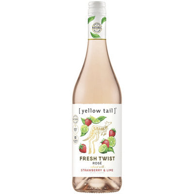 Buy Yellow Tail Fresh Twist Rose Infused With Strawberry & Lime 750ML Online -Craft City