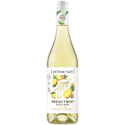 Buy Yellow Tail Fresh Twist White Wine Infused With Tropical Pineapple 750ML Online -Craft City