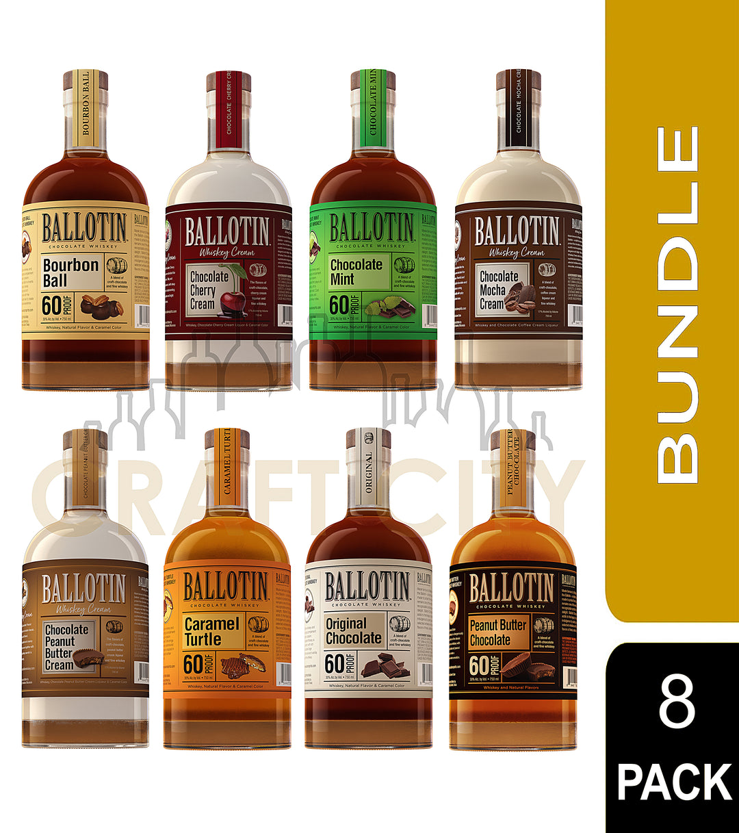 Ballotin Flavored Whiskey 8pk Bundle