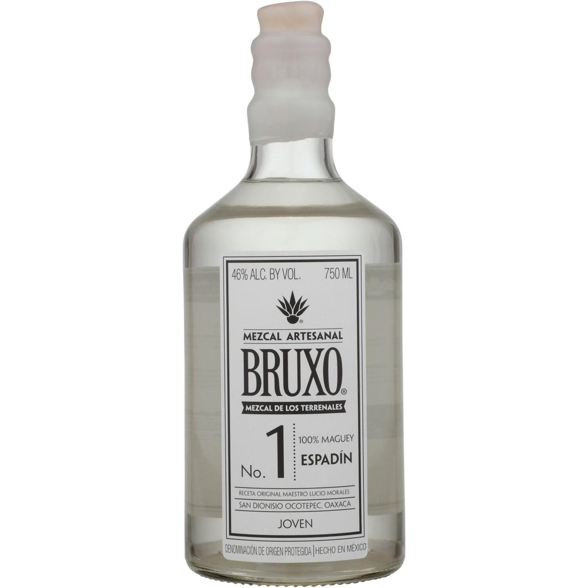 Bruxo Mezcal Artesanal Joven No. 1 Espadin 92 750ML