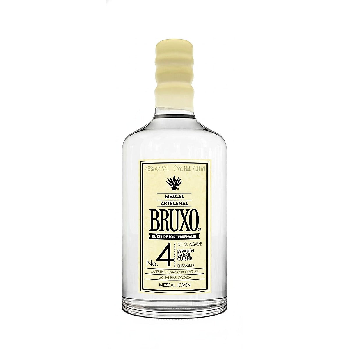 Bruxo Mezcal Artesanal Joven No. Cuishe Barril Espadin Ensamble