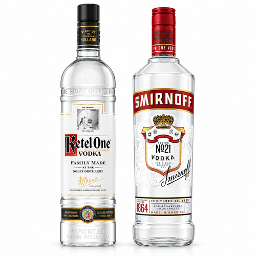 Ketel One & Smirnoff Vodka Bundle – 2PK