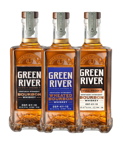 Green River Bourbon, Wheated Bourbon & Full Proof 3PK Bundle