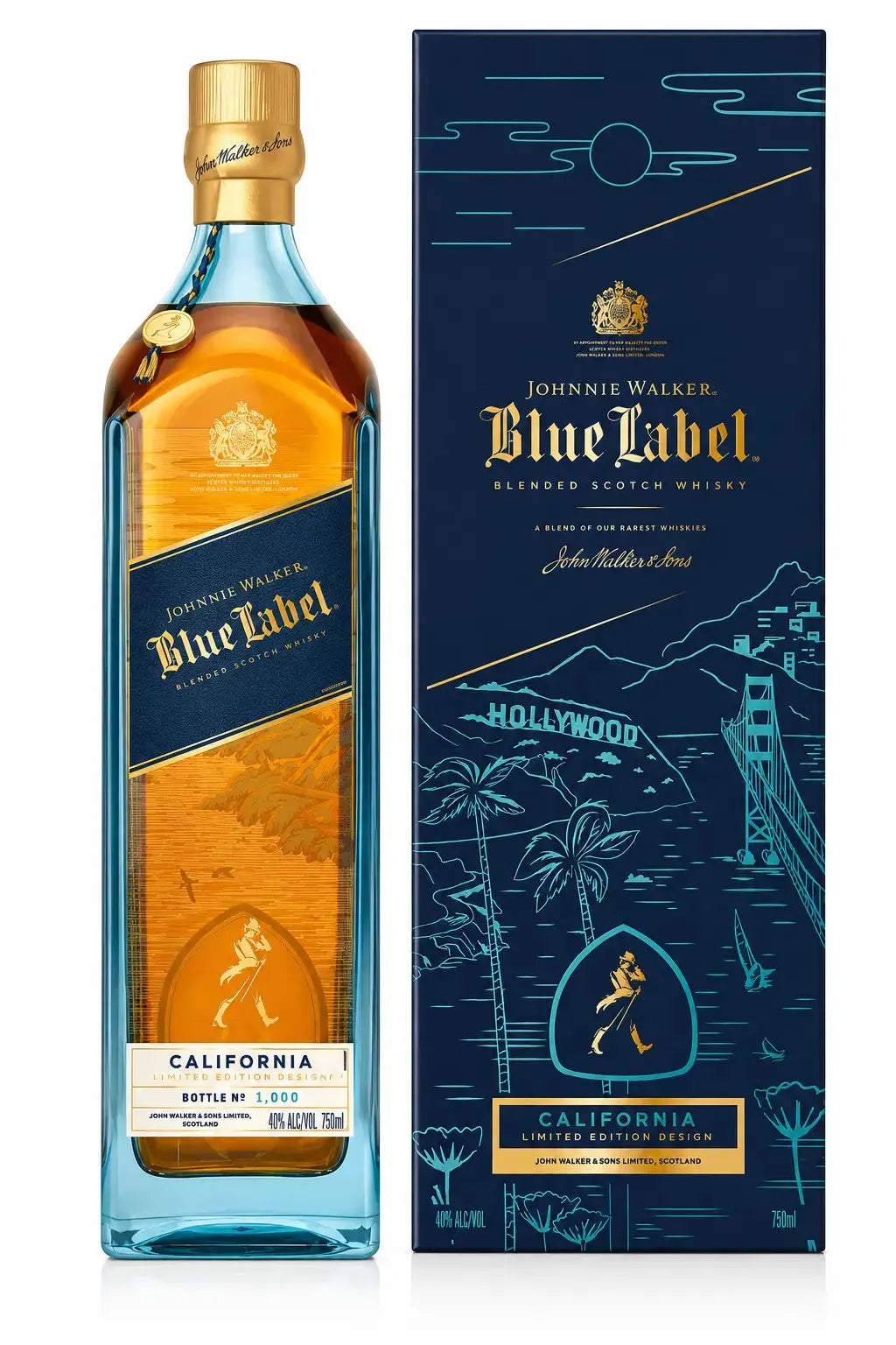 Johnnie Walker Blue Label California Limited Edition Design 2026 750ml bottle