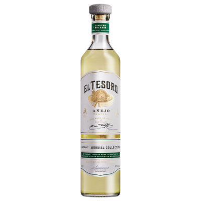 El Tesoro Tequila Añejo Mundial Collection Aged In Laphroaig 10 Year Old Scotch Whiskey Casks 80 750ML