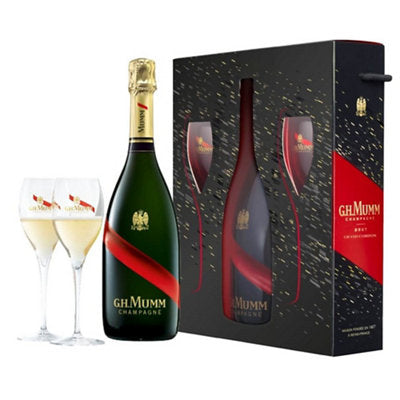 G.H. Mumm Champagne Brut Mumm Grand Cordon W/ Flutes