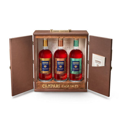 Campari Cask Tales Trio Liqueur Combo 1 Each Rum Barrel 50, Bourbon Barrel 50 & Tequila Barrel 50 1L