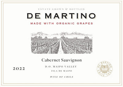 De Martino Cabernet Sauvignon Estate Maipo Valley 2022 750ML