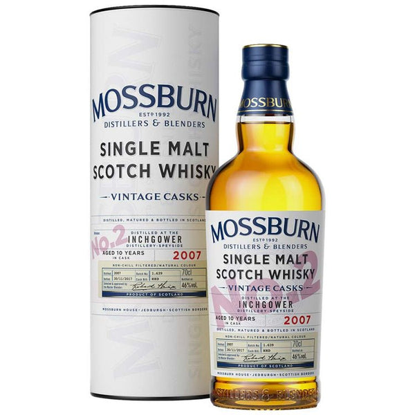 Mossburn Single Malt Scotch Inchgower Distillery Vintage Casks No. 2 10 Year