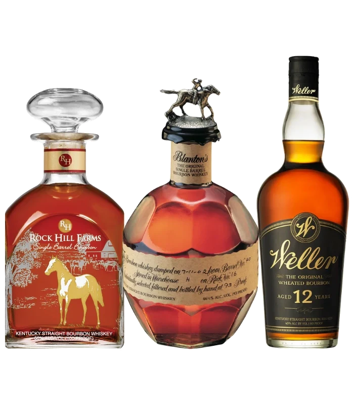 Rock Hill Farms, Blanton’s & Weller 12 Year 3PK Bourbon Bundle