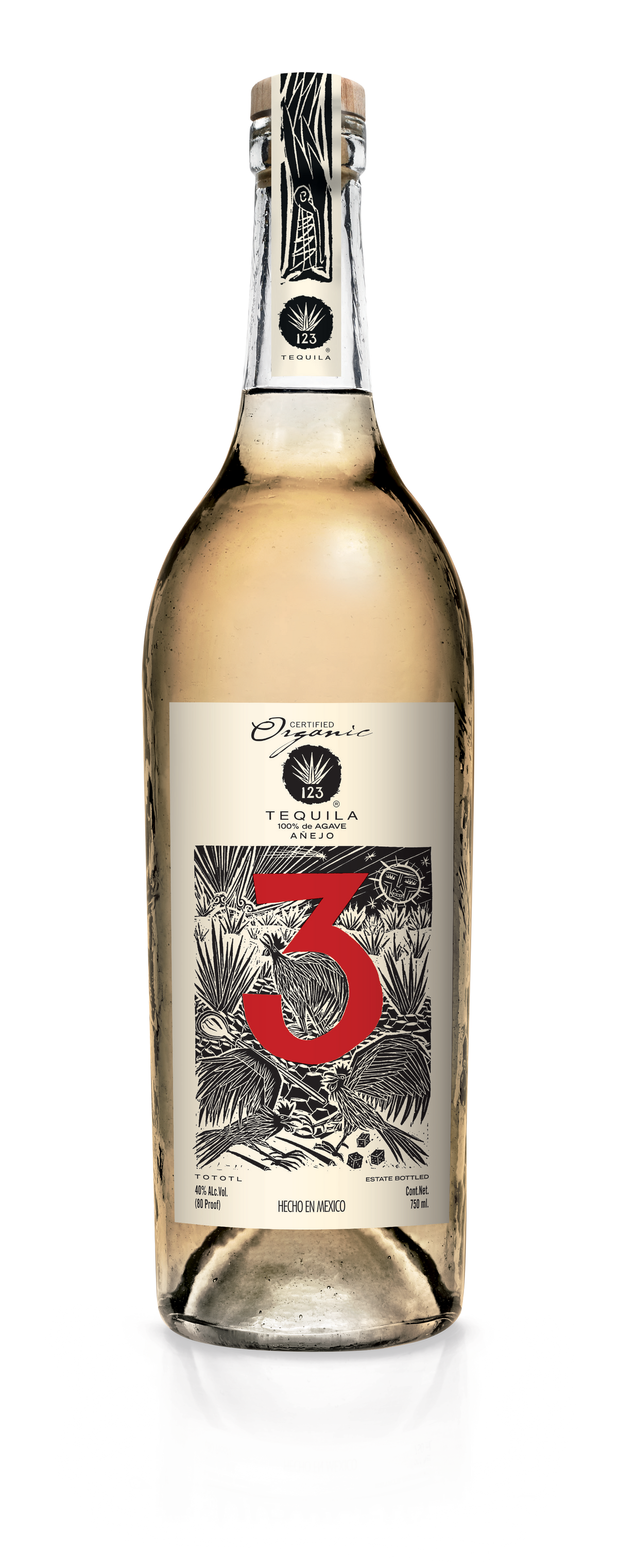 123 ORGANIC A‚àö√´EJO (TRES) - Organic Tequila