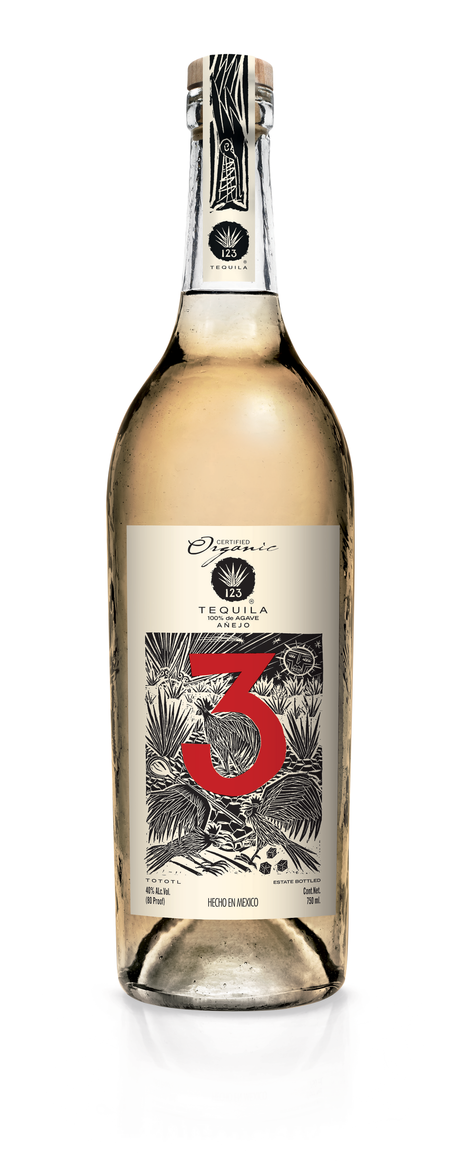 123 ORGANIC A‚àö√´EJO (TRES) - Organic Tequila