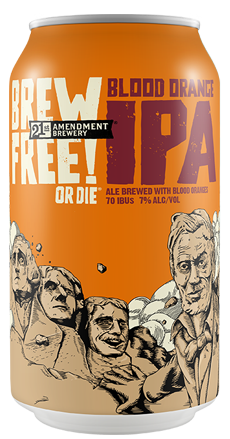 21st Amendment Blood Orange Brew Free or Die IPA 6PK