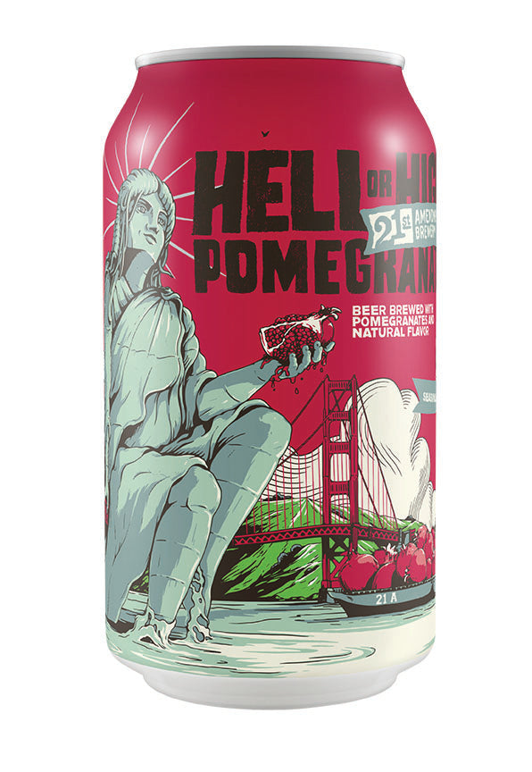 Buy 21st Amendment Hell or High Pomegranate Online -Craft City