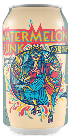 21st Amendment Watermelon Funk 6 pack cans