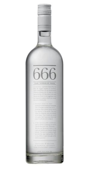 Buy 666 Pure Tasmanian Vodka Online -Craft City