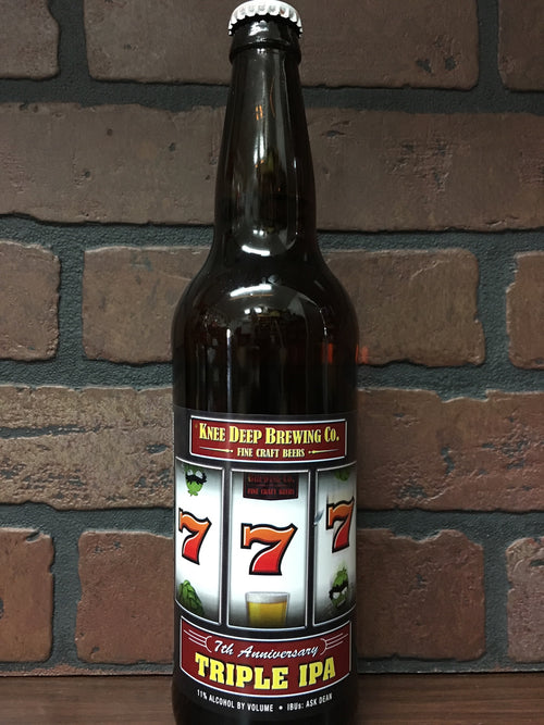 Knee Deep 777 7th Anniversary Triple IPA 22oz