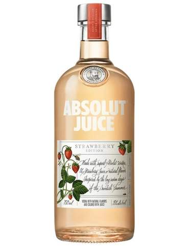 Buy Absolut Juice Strawberry Vodka Online -Craft City