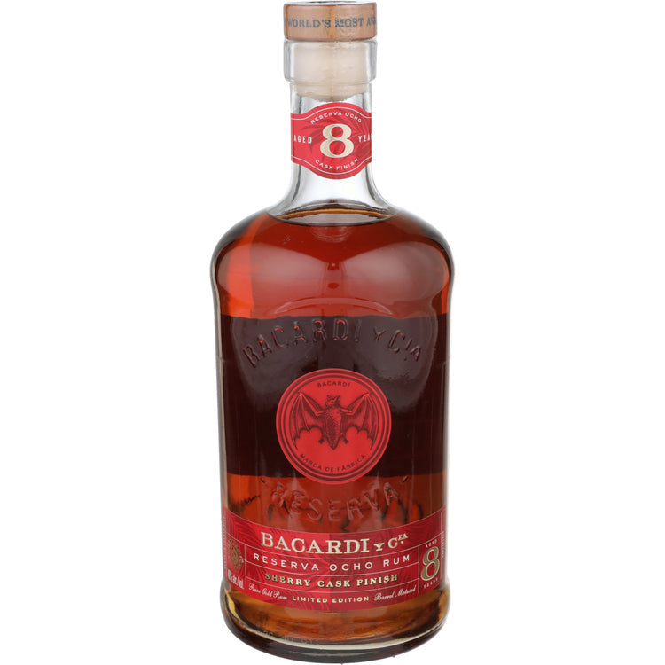 Buy Bacardi Aged Rum Reserva Ocho Rum Sherry Cask Finish Online -Craft City