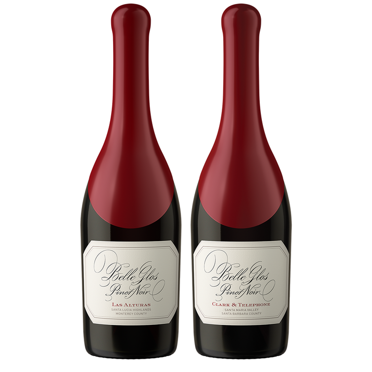 Buy Belle Glos Pinot Noir Holiday Wax Variety Each Las Alturas & Clark & Telephone Vineyard W/ Gift Box Online -Craft City